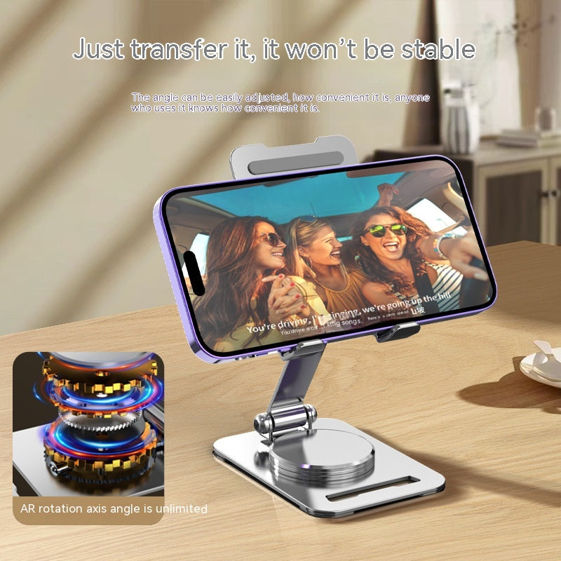 360 Degrees Rotate Metal Desk Mobile Phone Holder Stand for Pad Adjustable — view 5