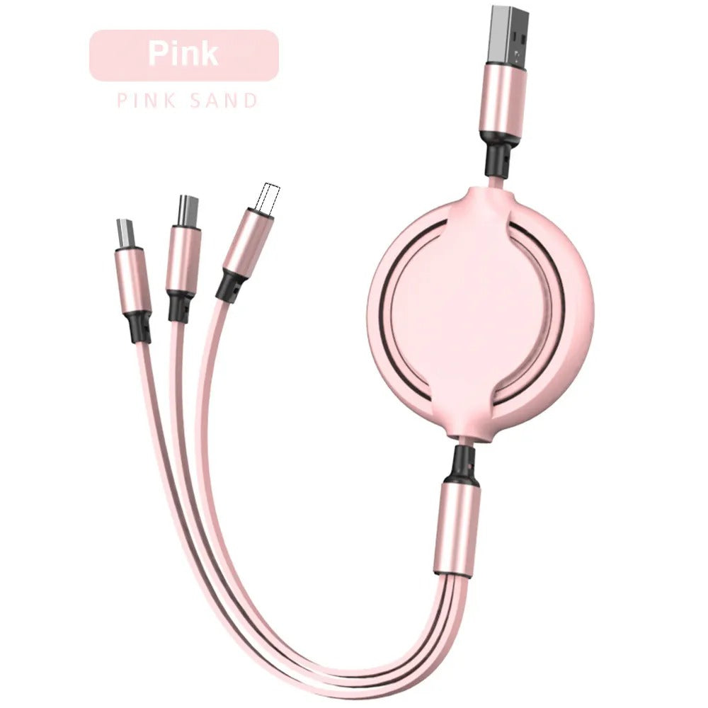Three-in-one Mobile Phone Data Cable, Free Switching of Interfaces — view 7