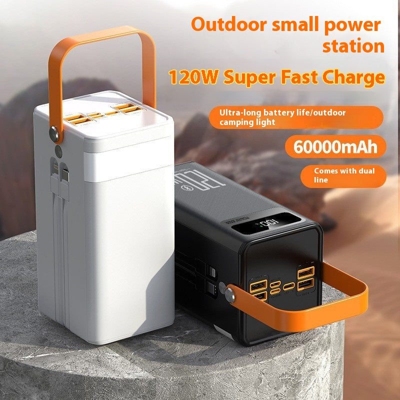 With Cable Large Capacity Super Fast Camping Power Bank — view 2