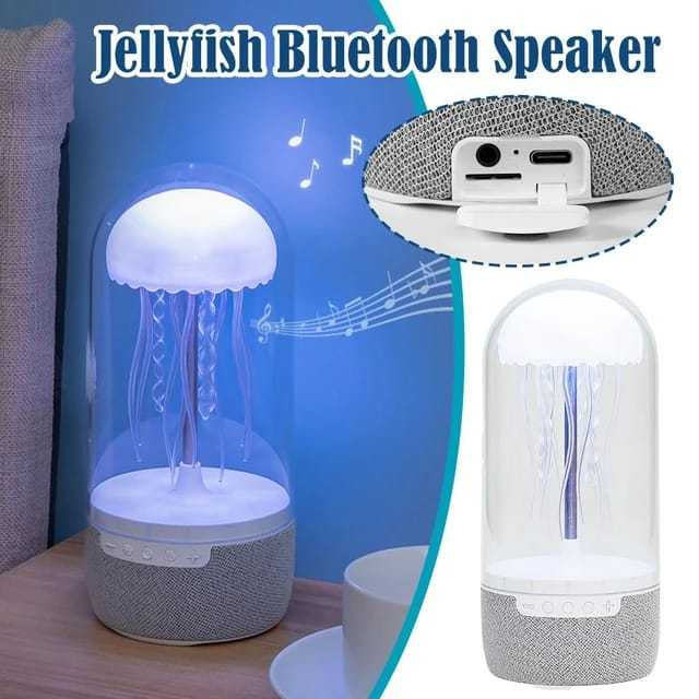 3 in 1 Creative Colorful Jellyfish Lamp Bluetooth Speaker Ellyfish with Lights — view 2