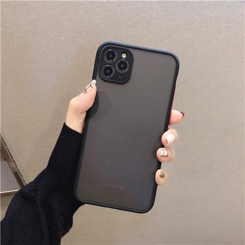 Frosted Color Contrast Mobile Phone Case to Prevent Falling — view 4