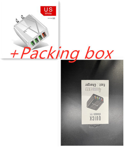 Illuminated 4USB Mobile Phone Charger 3A Charging Head — view 8