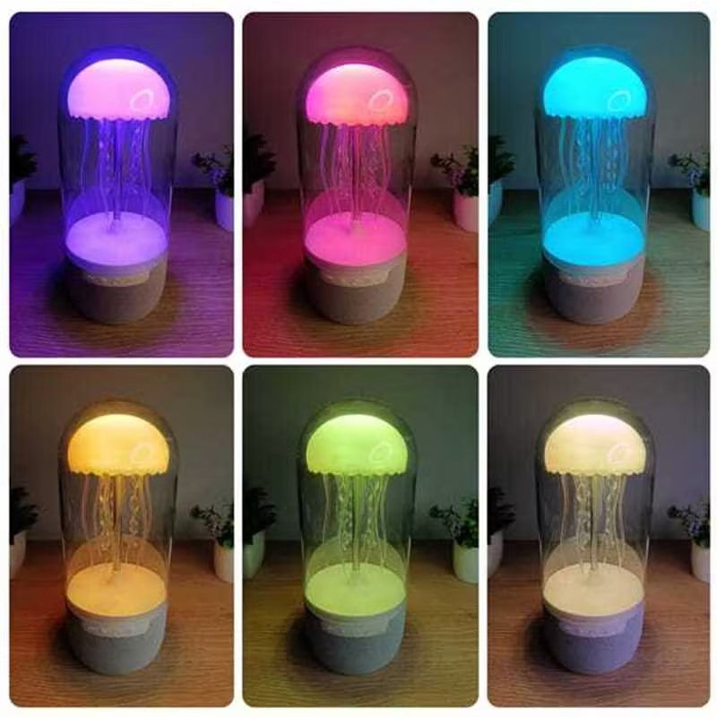 3 in 1 Creative Colorful Jellyfish Lamp Bluetooth Speaker Ellyfish with Lights — view 4