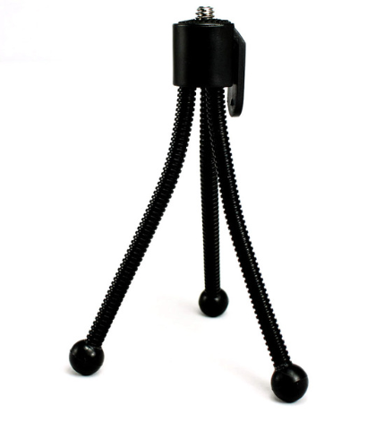 Compatible with Apple, Small Iron Frame Mini Tripod Card Machine Desktop Hose — view 5