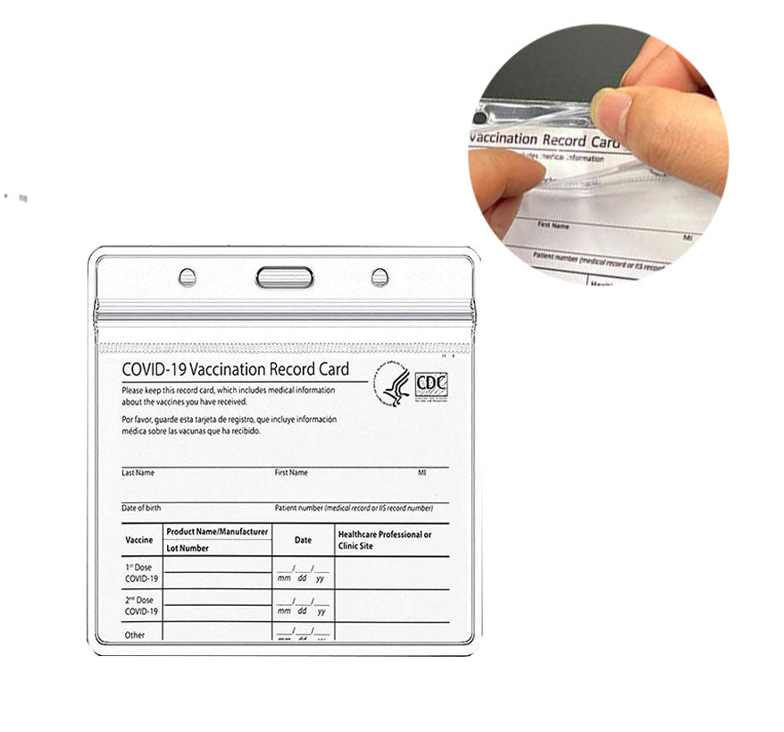 Vertical Transparent PVC Plastic Card Holder — view 5