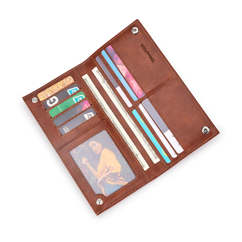 Driving License Holder Cowhide Large-capacity Wallet — view 5