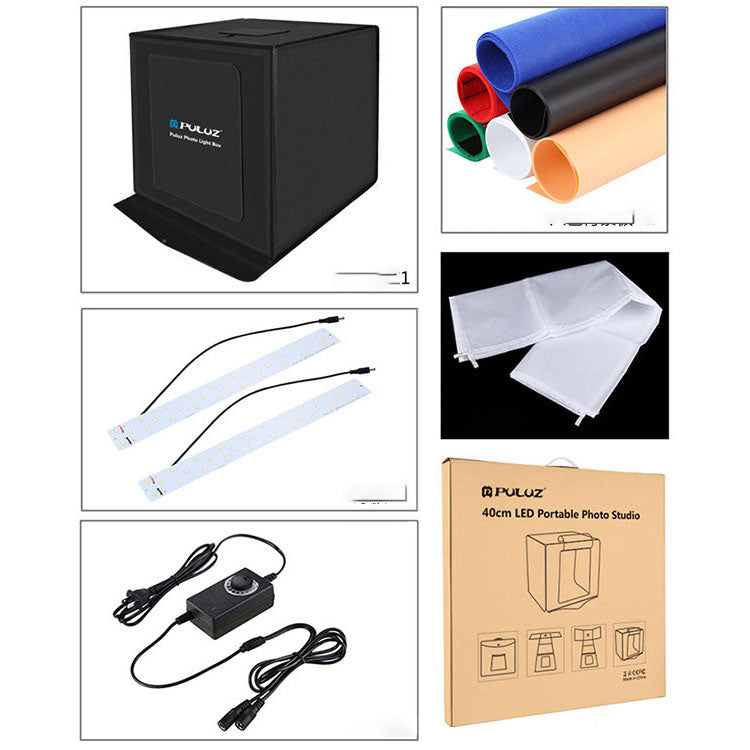 40CM Folding Studio LED Highlighting Dimming Photo Soft Light Box — view 5