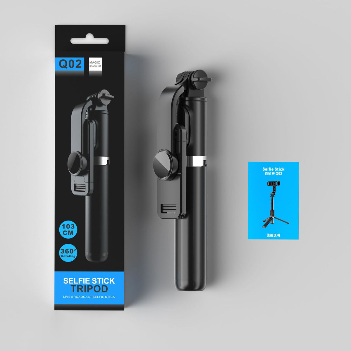 Selfie Stick Tripod Portable and Retractable Bluetooth — view 6
