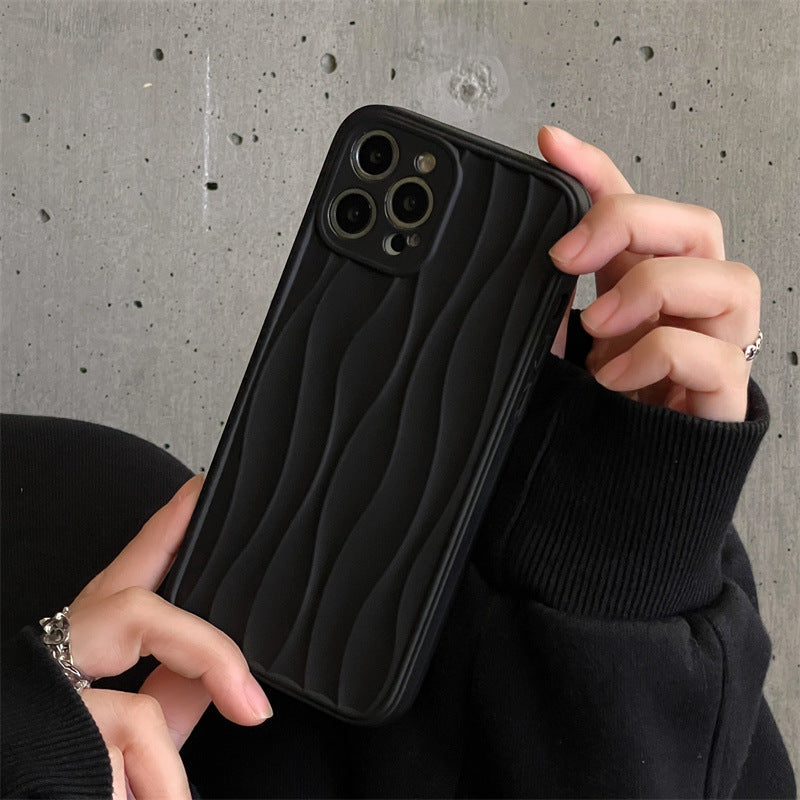 Water Ripple Midnight Black Mobile Phone Shell — view 4