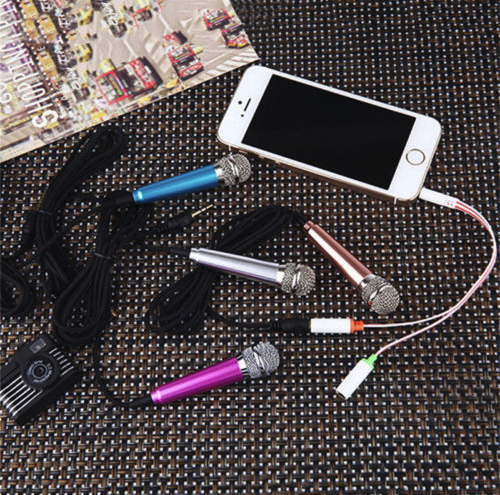 Mini Mobile Phone Microphone Recording Sing Small — view 3