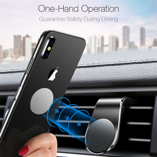 Car Magnet Magnetic Air Vent Mount Holder Car Phone Stand 360 Metal Car Air — view 2