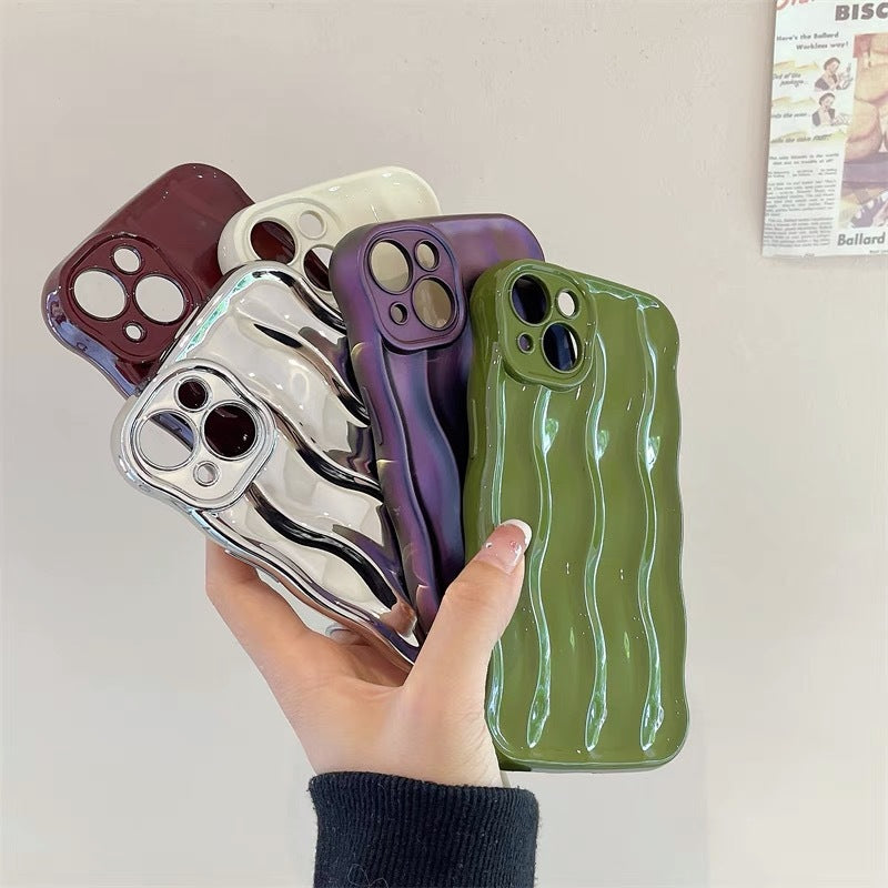 Solid-color Water Ripple-sensitive Mobile Phone Case — view 4