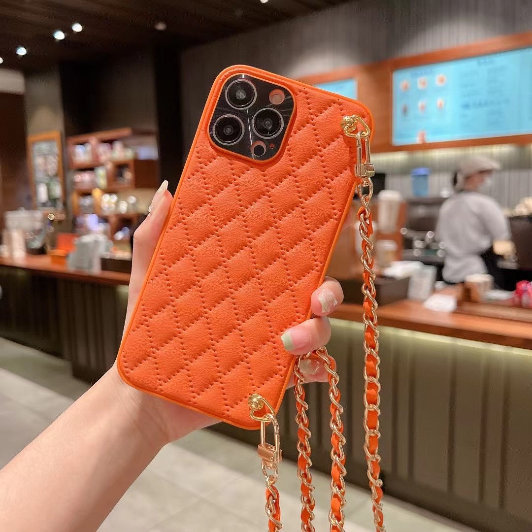 Phone Case Diamond Plaid Crossbody Protective Sleeve — view 7