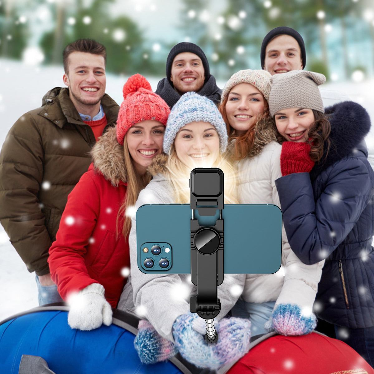 Selfie Stick Tripod Portable and Retractable Bluetooth — view 3