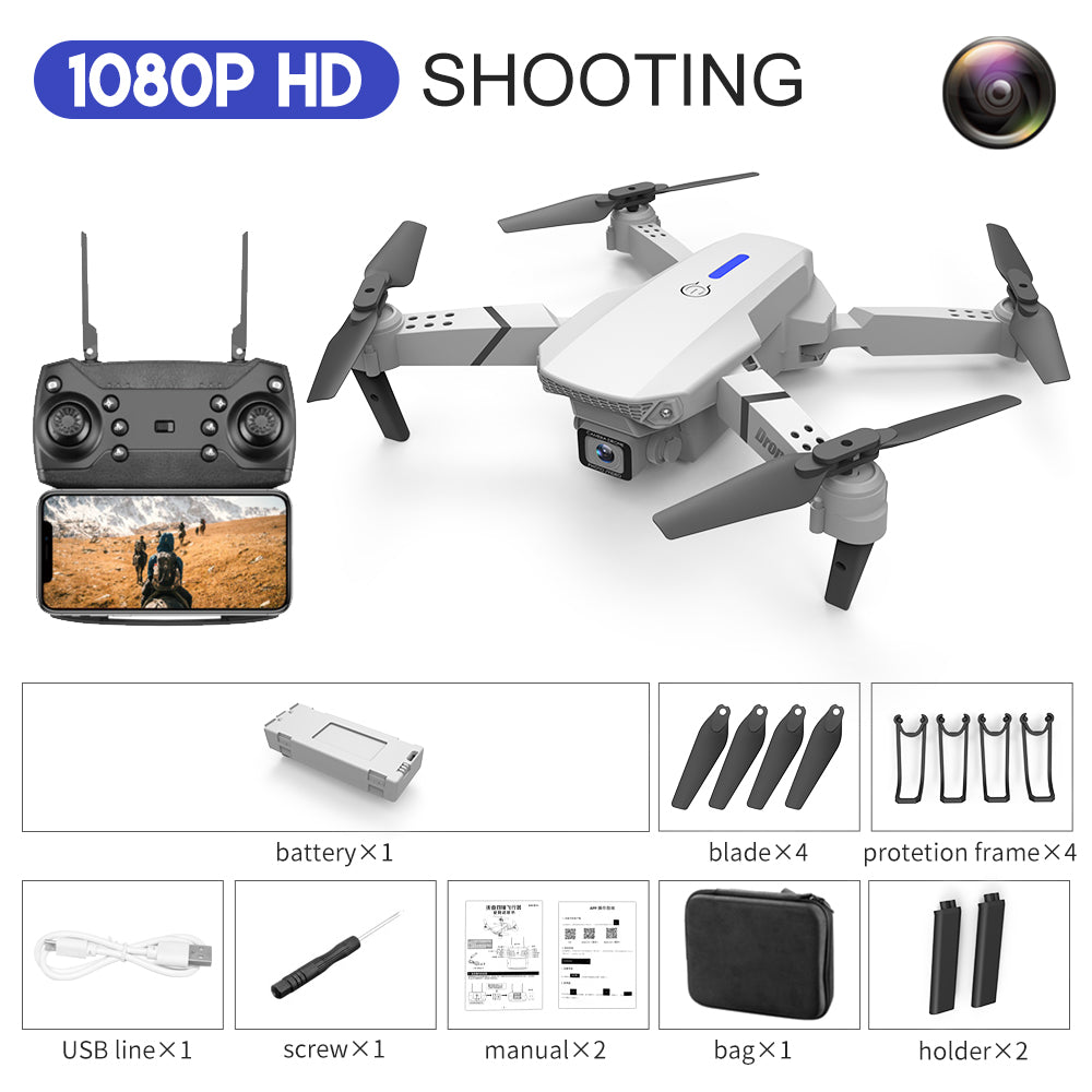E88 Drone Aerial Photography HD 4K Dual Camera Remote Control Airplane Toy — view 3