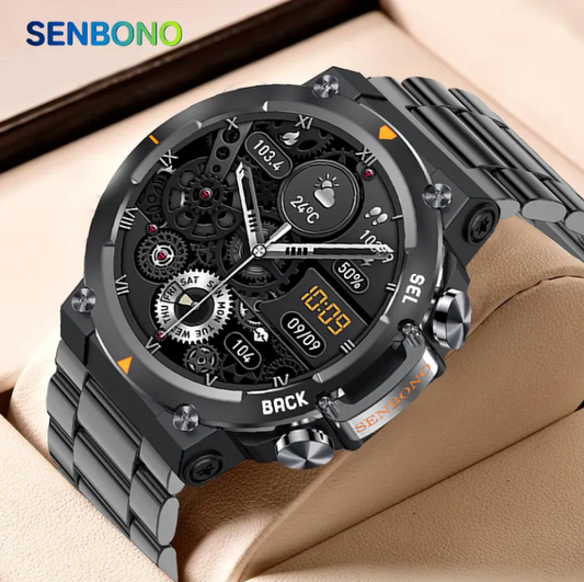 MAX18 Men Smartwatch AMOLED1.43inch Big Screen BT Calls Gesture Control AI