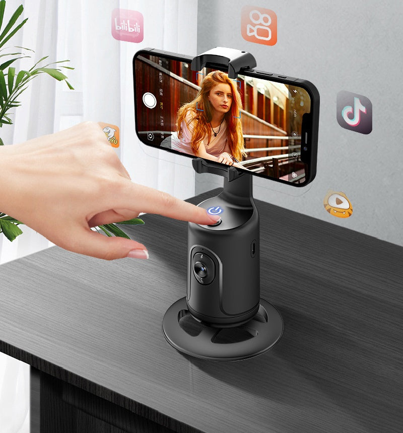 360 Auto Face Tracking Gimbal AI Smart Phone Holder for Smartphone Video Vlog — view 5