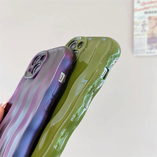Solid-color Water Ripple-sensitive Mobile Phone Case — view 2