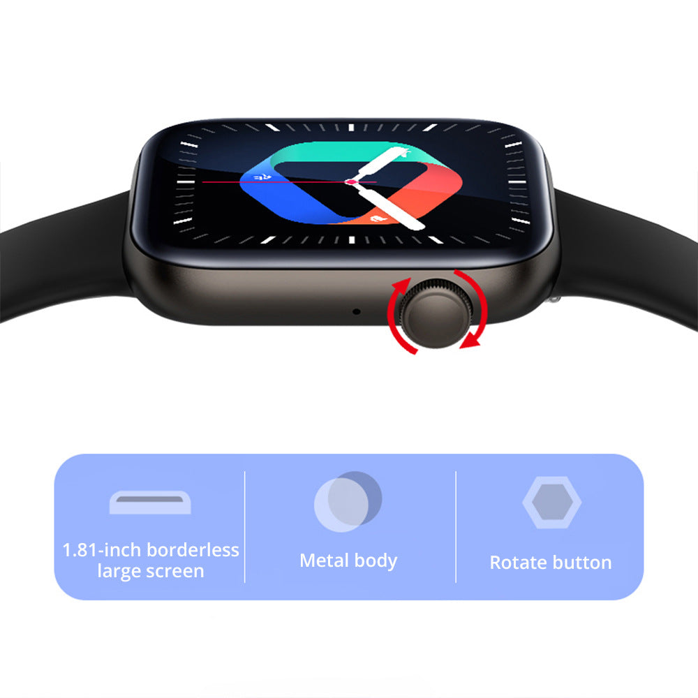 Sports Heart Rate Meter Step Call Music Full Screen Smart Watch — view 7