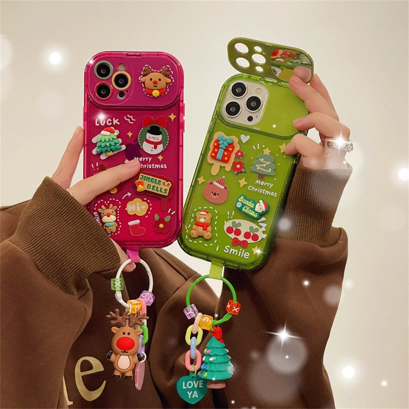 Plastic Christmas Stereo Doll Pendant Phone Case — view 7