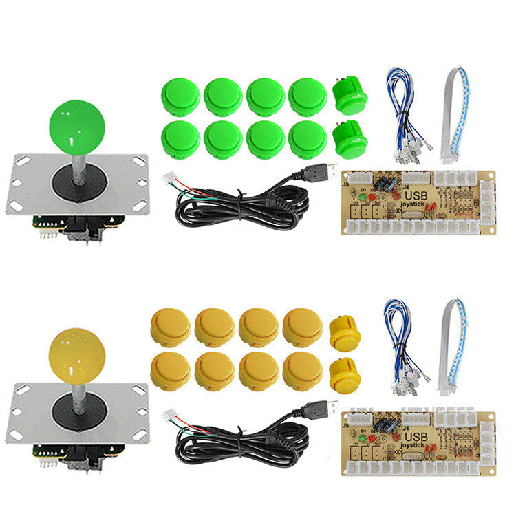 Button USB Joystick Control Chip Board Accessories Game Set — view 3
