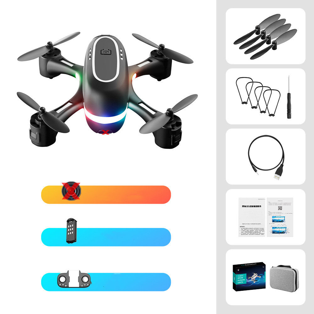 Mini Aerial Photography Gradient LED Remote Control Plane — view 3