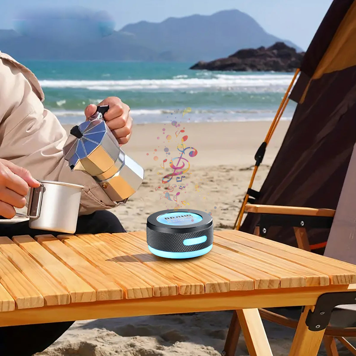 Small Wireless Bone Conduction Speakers Bluetooth Vibration Speaker with Color — view 5