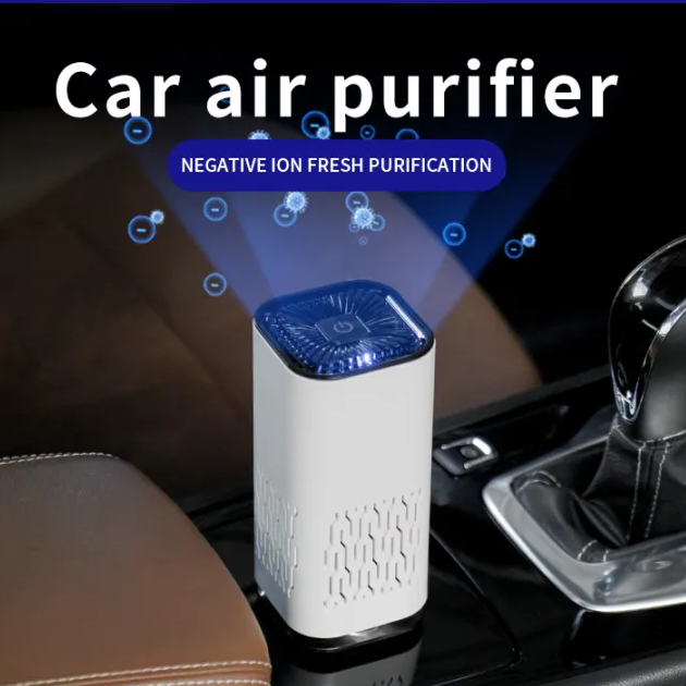 Car Air Purifier Portable Negative Ion Generator Remove Formaldehyde Dust Smoke — view 2
