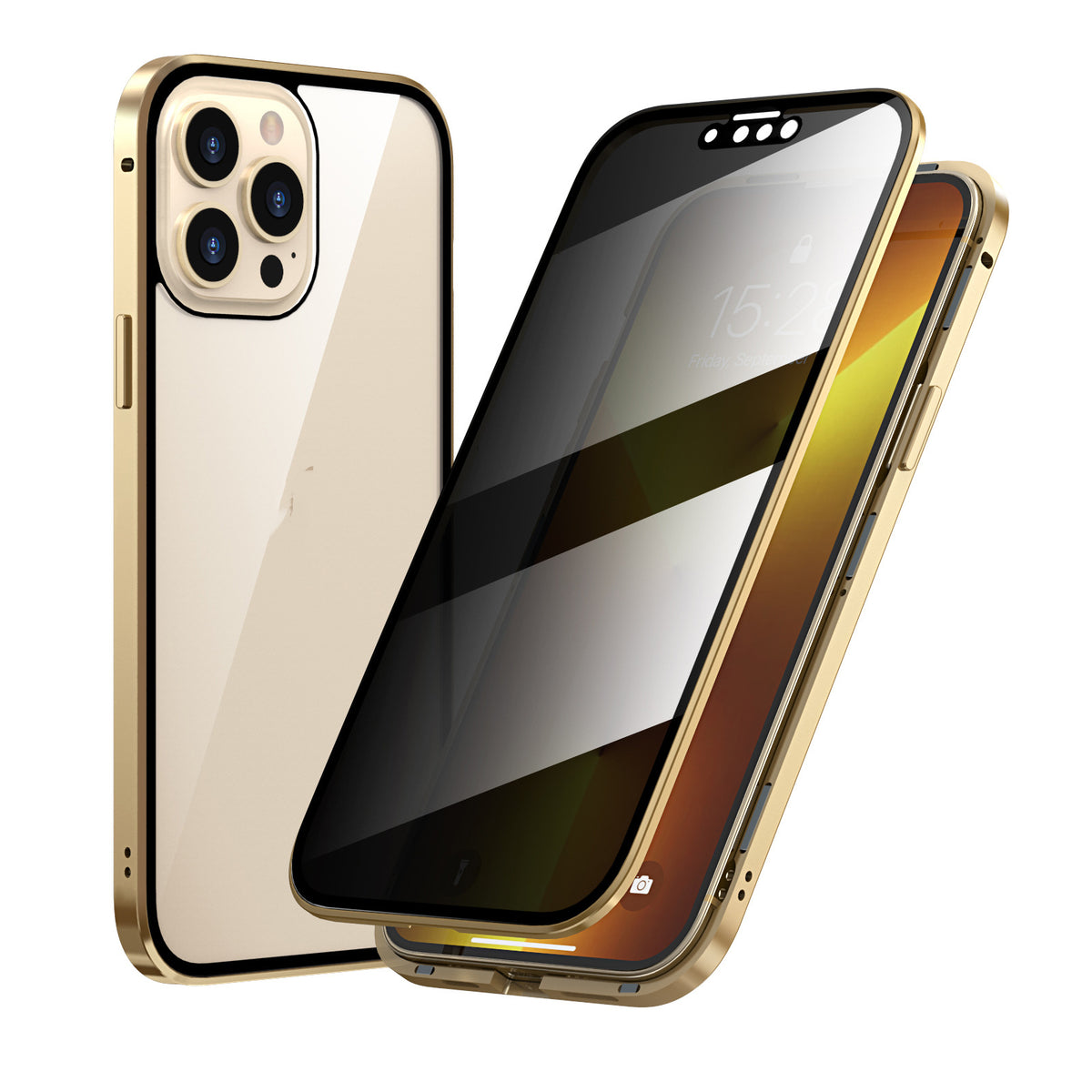 Privacy-proof Magneto Phone Case Double Sided Metal Frame — view 7