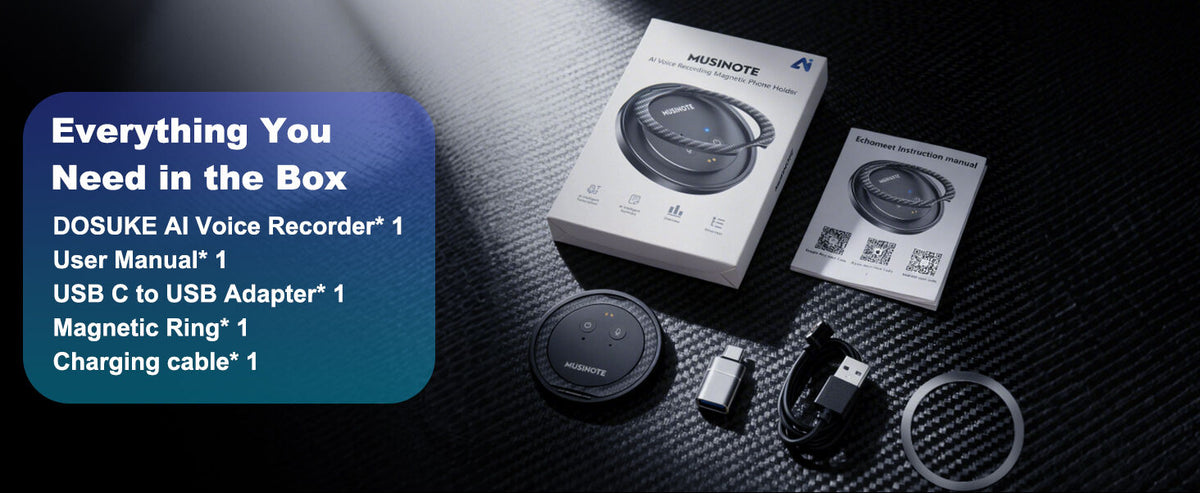 Magnetic AI Cloud Voice Recorder with Live Transcription