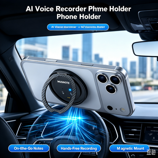 Magnetic AI Cloud Voice Recorder with Live Transcription