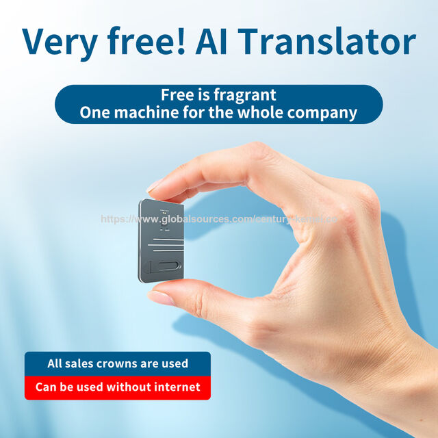 Portable 144-Language AI Translator with Video Call and Wi-Fi