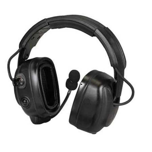 Noise cancelling headset for two way radio