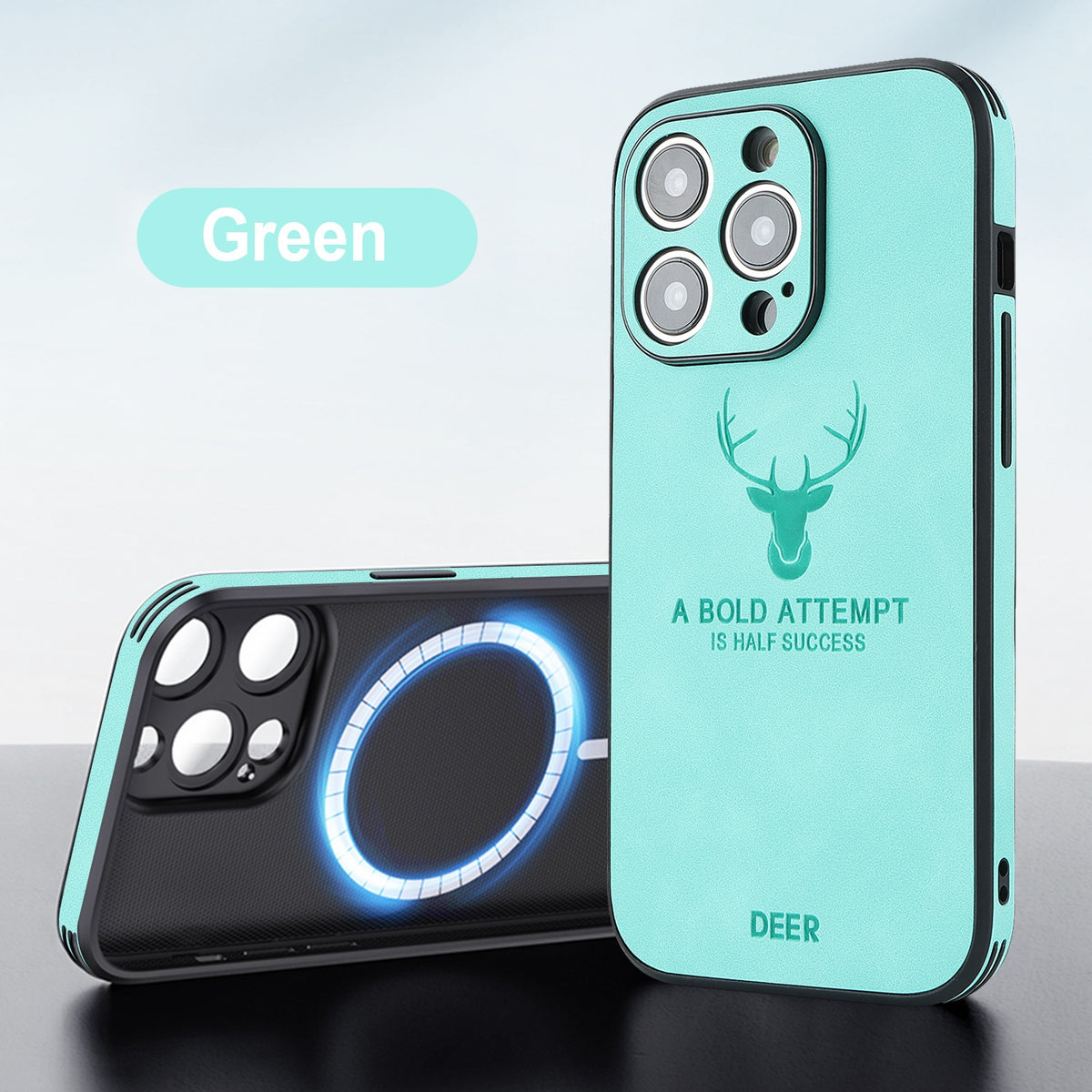 16 Series Magnetic Charging Moose Head Printing Phone Case — view 7