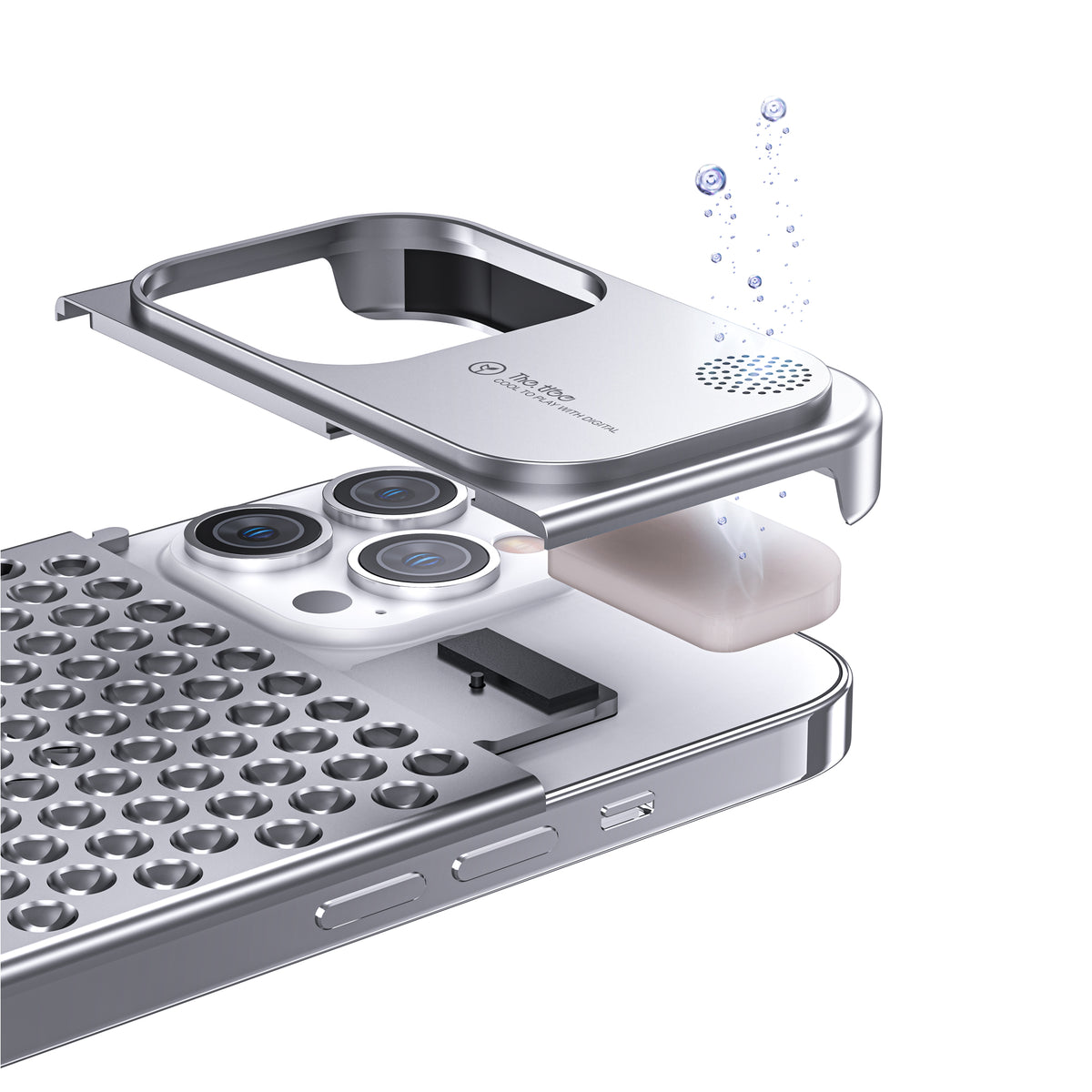 Aluminum Alloy Phone Case for 14 13 Pro Max Plus Hollow Heat Dissipation — view 5