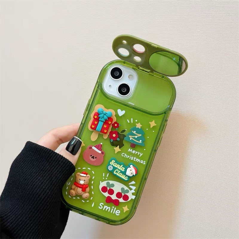 Plastic Christmas Stereo Doll Pendant Phone Case — view 5
