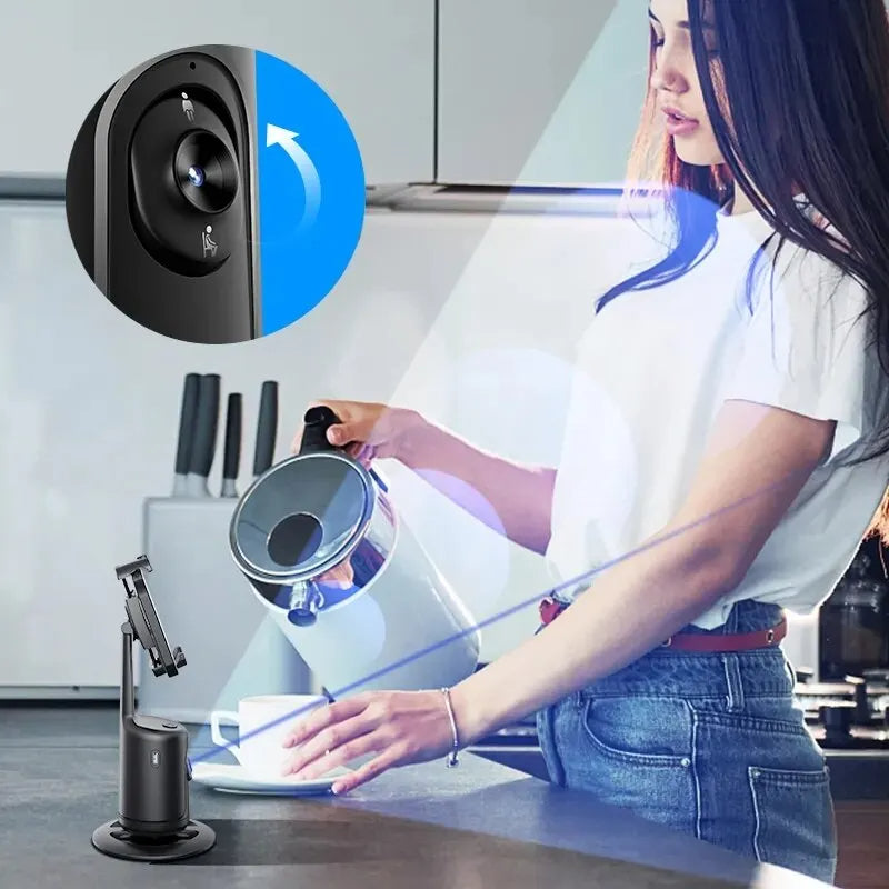 360 Auto Face Tracking Gimbal AI Smart Phone Holder for Smartphone Video Vlog — view 3