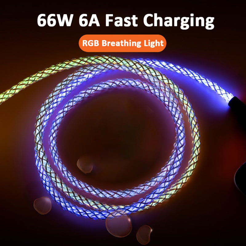 Colorful Streamer Gradual Charging Line — view 3