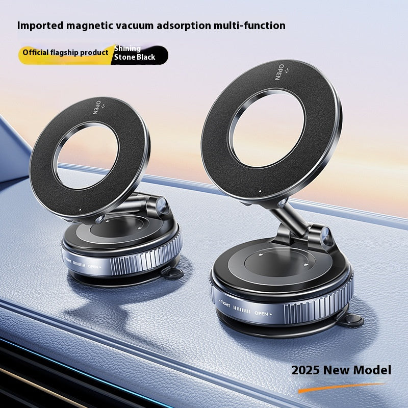 Magnetic Phone Holder with Vacuum Suction Foldable Adjustable Car Mount Bracket — view 2