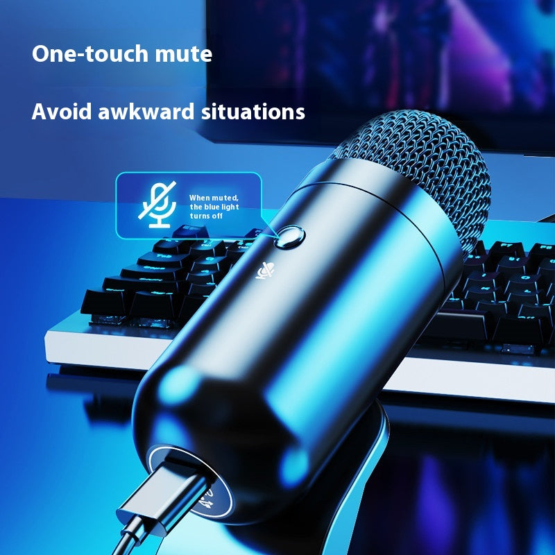 Karaoke Live Microphone Desktop Computer USB Wired — view 3