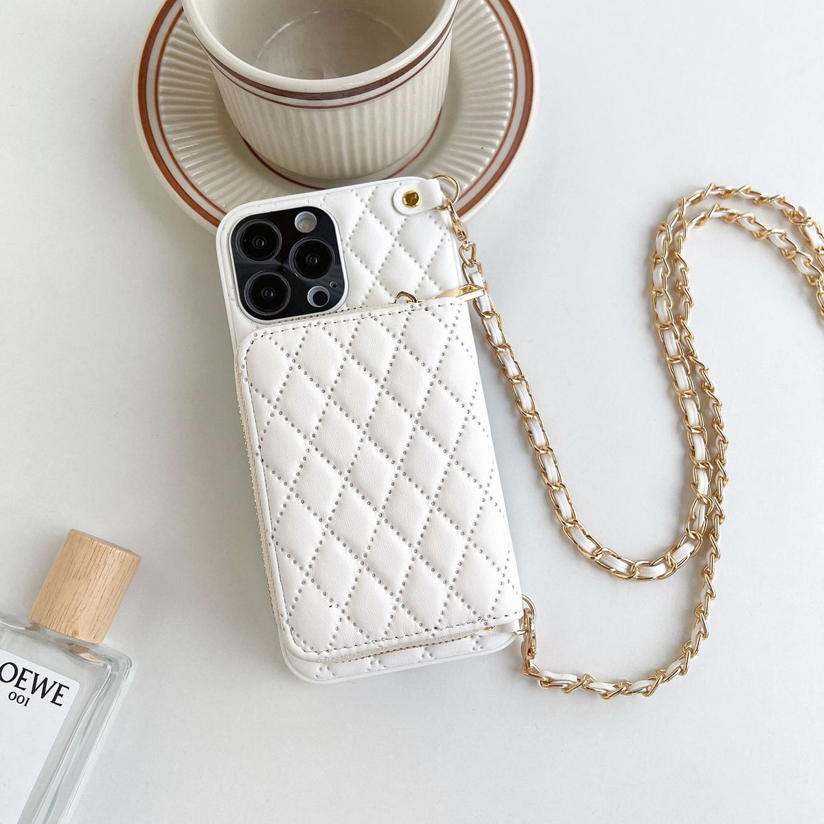 Phone Case Classic Style Luxury Rhombic Lambskin — view 4