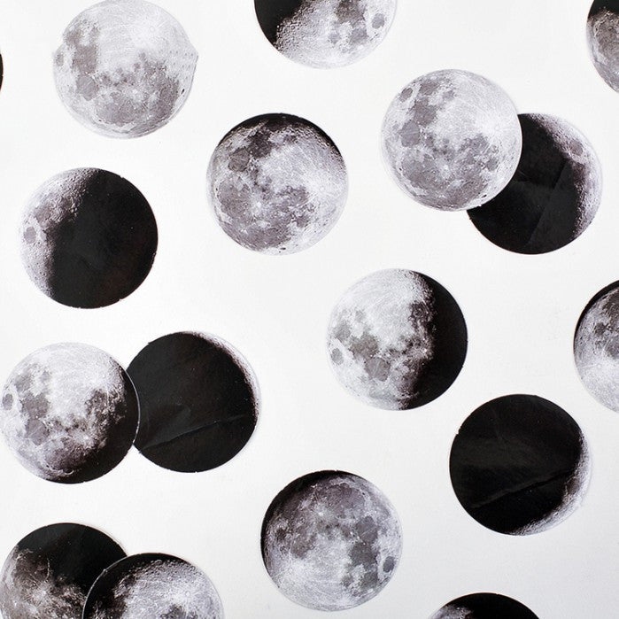 Boxed Stickers, Moon Phases, Calendar Planet, Hand Account Decorative Materials