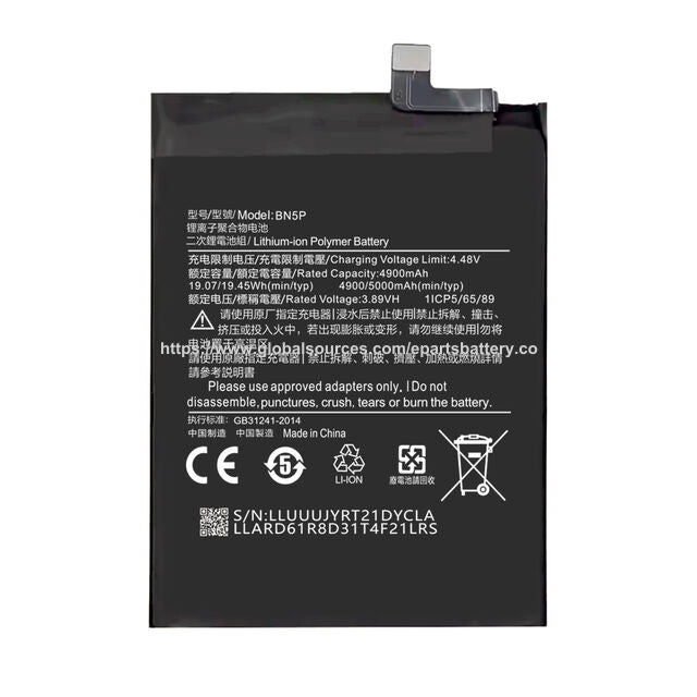 Battery Bn5p · 4900 mAh