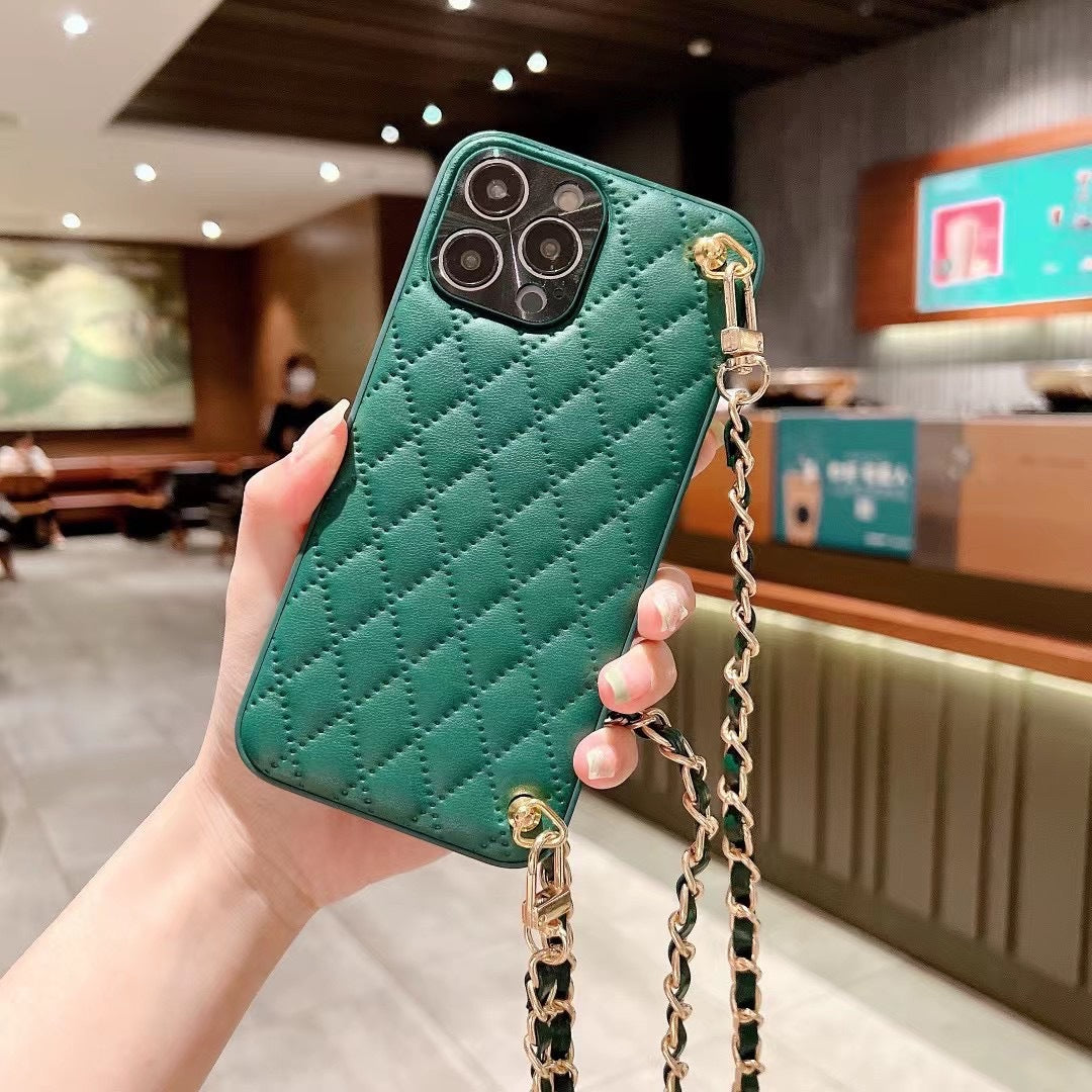 Phone Case Diamond Plaid Crossbody Protective Sleeve — view 3