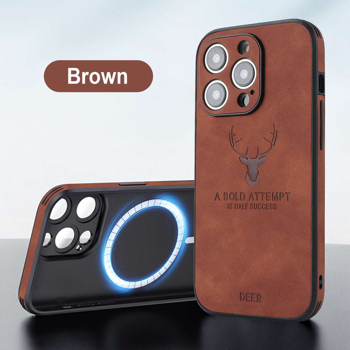 16 Series Magnetic Charging Moose Head Printing Phone Case — view 6