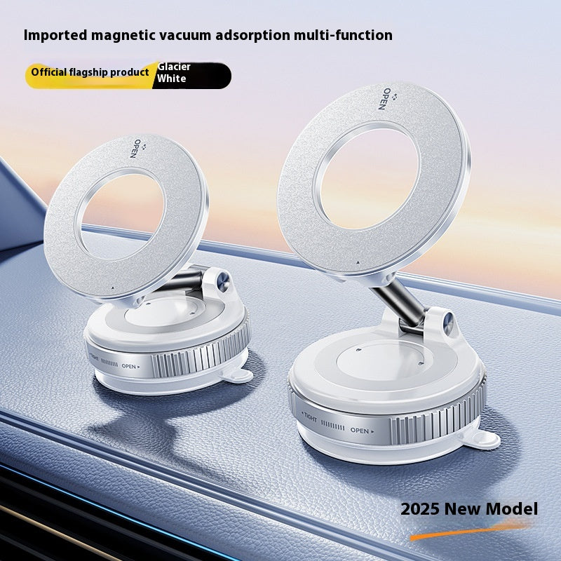 Magnetic Phone Holder with Vacuum Suction Foldable Adjustable Car Mount Bracket — view 3