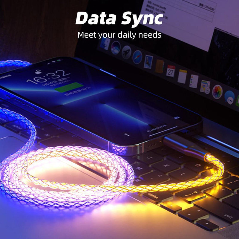Colorful Streamer Gradual Charging Line — view 4