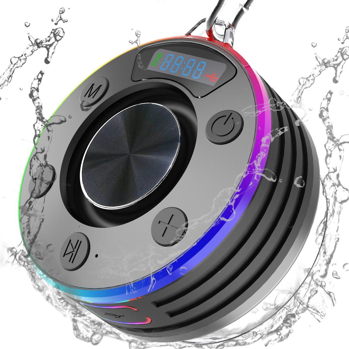 Waterproof Bathroom Bluetooth Speaker Dustproof Mini Wireless Stereo — view 2