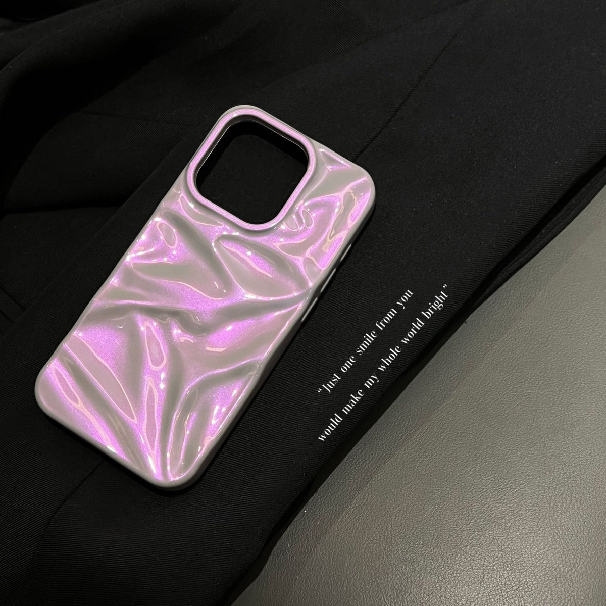 Colorful Purple Water Ripple Phone Case Three-dimensional — view 6