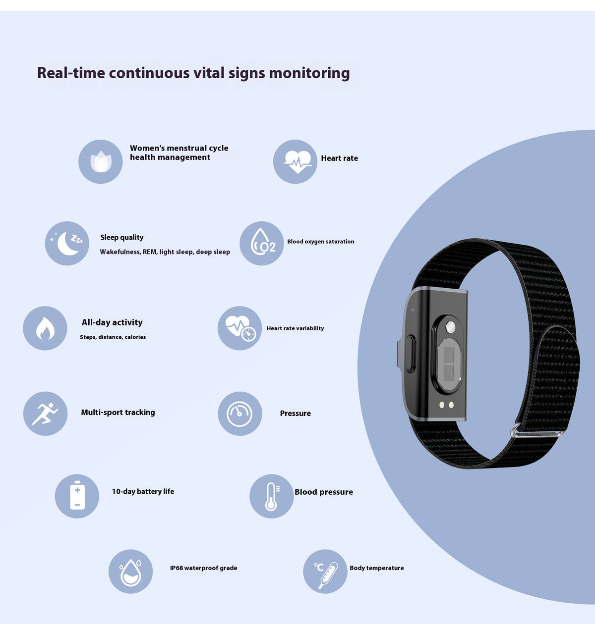 Smart Watch Bracelet Sports Heart Rate — view 8